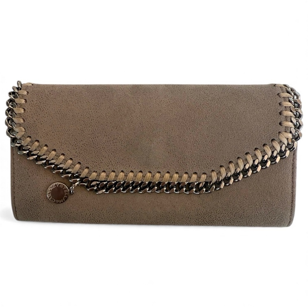 Stella McCartney Falabella Flap Grey Continental Wallet